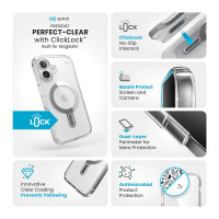 Etui do iPhone 16 Kraków Speck Presidio ClickLock MagSafe clear - przezroczyste