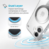 Etui do iPhone 16 Warszawa Speck Presidio ClickLock MagSafe clear - przezroczyste