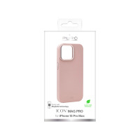 PUIPC15P67ICONMPROSE Etui iPhone 15 Pro Max Kraków PURO ICON Mag Cover piaskowy róż
