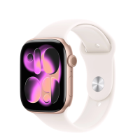 RZESZÓW Apple Watch S11 42mm aluminium w kolorze różowe złoto z paskiem sportowym w kolorze łagodny róż M/L MEU44MP/A