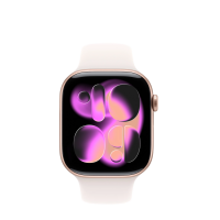 MEU44MP/A Apple Watch S11 42mm aluminium w kolorze różowe złoto z paskiem sportowym w kolorze łagodny róż M/L RZESZÓW