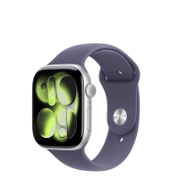 RZESZÓW Apple Watch S11 42mm aluminium w kolorze srebrnym z paskiem sportowym w kolorze mleczny fiolet S/M MEU64MP/A