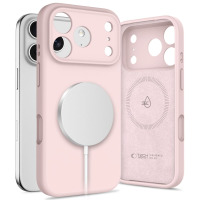 Etui do iPhone 17 Pro Max Tech-Protect Silicone MagSafe pink pearl