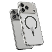 Kraków Etui do iPhone 17 Pro Max Spigen Ultra Hybrid MagSafe clear graphite ACS10283