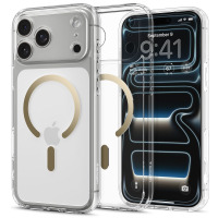 Warszawa Etui do iPhone 17 Pro Spigen Ultra Hybrid MagSafe clear gold ACS10348