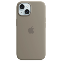 RZESZÓW Apple Etui iPhone 15 Silicone MagSafe - Popielaty brąz MXPG3ZM/A