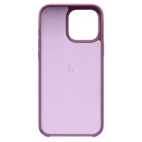 Wnętrze fioletowego etui Beats MagSafe do iPhone 16 Pro Max z widocznym logo marki na środku oraz wycięciem na wyspę aparatów w prawym górnym rogu.