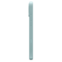 Boczny profil etui Beats w kolorze Riptide Blue do iPhone 16 Pro Max z widocznymi przyciskami funkcyjnymi, wyspą aparatów oraz logotypem Beats na obudowie.