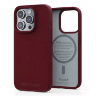 8720574622133 Etui iPhone 15 Pro Njord Suede MagSafe czerwone RZESZÓW