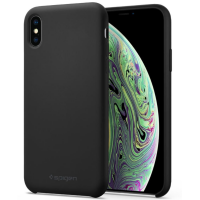 8809640250910 Etui iPhone XS Max Spigen Silicone Black Warszawa