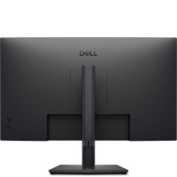 Widok z tyłu czarnego monitora Dell Pro E2726DS 27 cali z widocznym logo producenta na obudowie, centralnie umieszczonym stojakiem oraz portami połączeń.