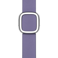 Elegancki pasek Apple z nowoczesną klamrą w kolorze glicyny do Apple Watch, widok na skórzaną fakturę paska oraz metalowe zapięcie w srebrnym odcieniu.