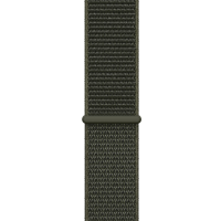 Apple Opaska sportowa 41 mm w kolorze Cargo Khaki do Apple Watch, ukazująca gęsty splot nylonowej tkaniny oraz charakterystyczną szlufkę w odcieniu khaki.