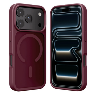 Etui iPhone 18 Pro Max Crong Hybrid Matte MAG Cover burgund
