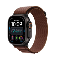 Apple Watch Ultra 4 49mm czarny Alpine burgundy S