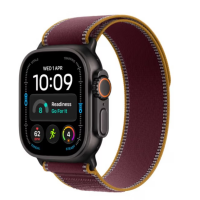 Apple Watch Ultra 4 49mm czarny Trail Burgundy M/L