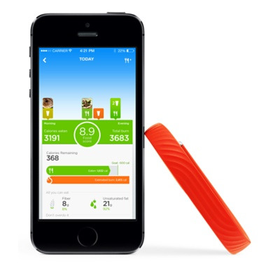 Jawbone Up 24 Bransoletka pomarańczowa rozmiar L