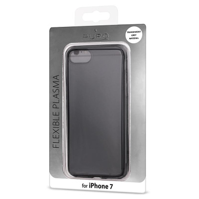 Etui do iPhone 7 PURO Plasma Cover Czarne przezroczysty