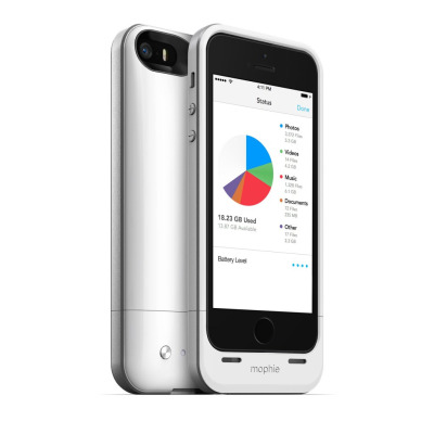 Mophie z baterią 32GB 2000mAh Space Pack iPhone 5/5S/SE Białe