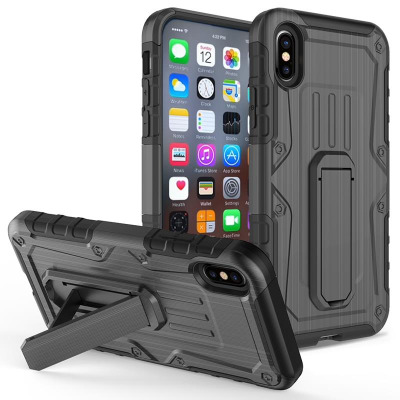 Etui do iPhone X/Xs Zizo Heavy Duty Armor Case - czarne