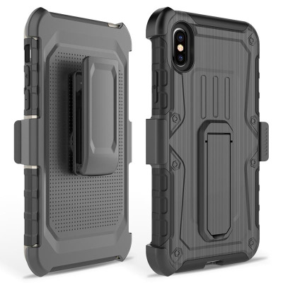 Etui do iPhone X/Xs Zizo Heavy Duty Armor Case - czarne