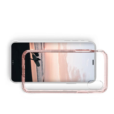 Etui do iPhone X/Xs Zizo PC+TPU Case -  różowe