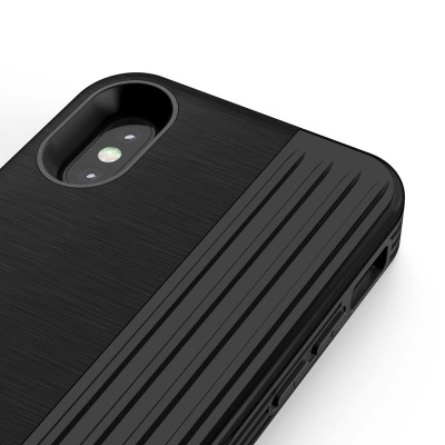 Etui do iPhone X/Xs Zizo Retro Series -  czarne