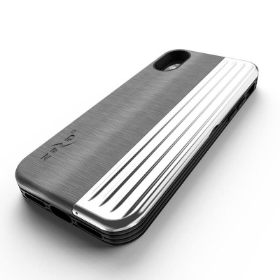 Etui do iPhone X/Xs Zizo Retro Series - szaro-czarne