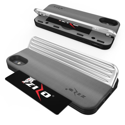 Etui do iPhone X/Xs Zizo Retro Series - szaro-czarne
