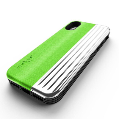 Etui do iPhone X/Xs Zizo Retro Series - zielono-czarne