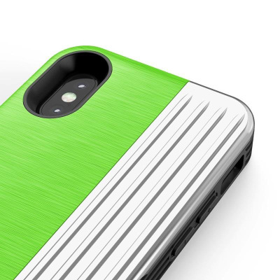 Etui do iPhone X/Xs Zizo Retro Series - zielono-czarne