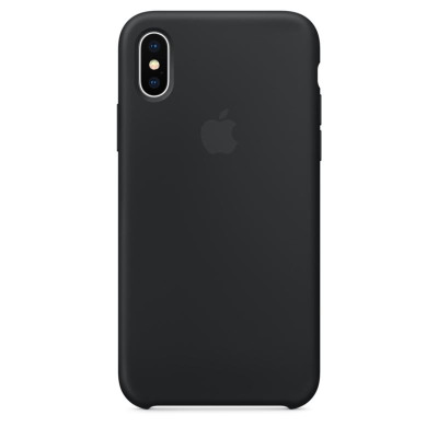 Apple Silicone Case - Silikonowe etui iPhone X (czarny)