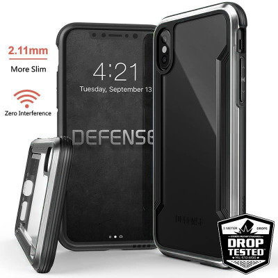 X-Doria Defense Shield - Etui aluminiowe iPhone X (Silver)