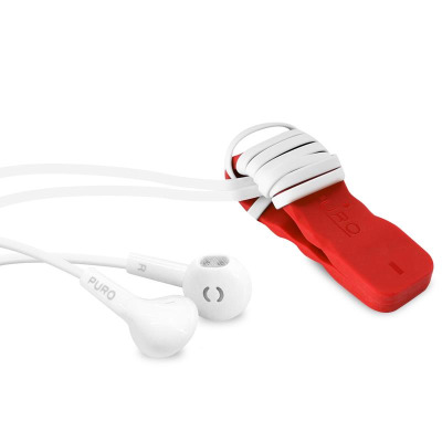 PURO Braided Cable - Kabel MFi z Lightning + klips + Aluminum Connector 1m (Red)