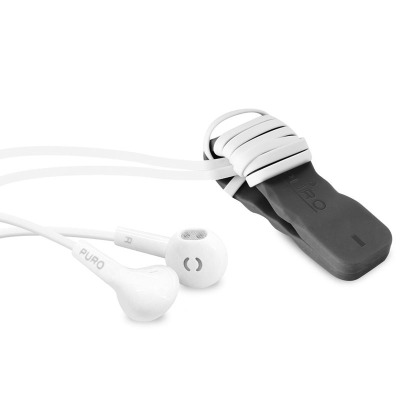 PURO Braided Cable - Kabel MFi z Lightning + klips + Aluminum Connector 1m (Space Gray)