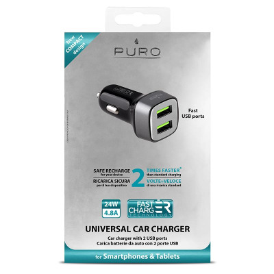 Ładowarka samochodowa RO Mini Car Fast Charger - czarna 