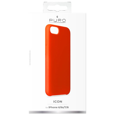 Etui do iPhone 6/6s/7/8/SE 2020 PURO ICON Cover - pomarańczowe 