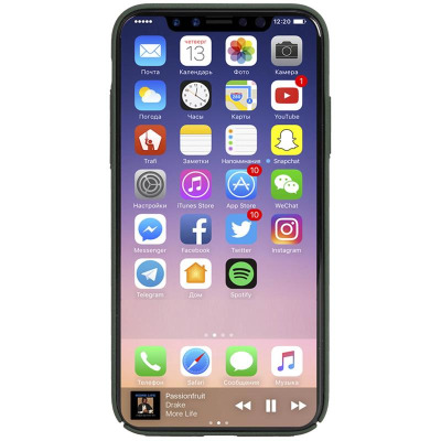 Etui do iPhone X Krusell Sandby Cover -  zielone