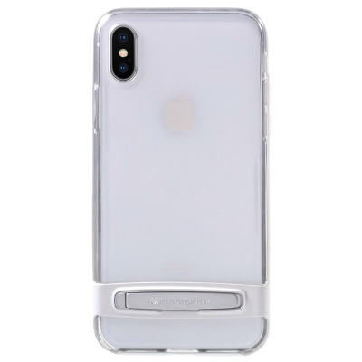 Etui do iPhone X Mercury Dream Bumper - srebrne