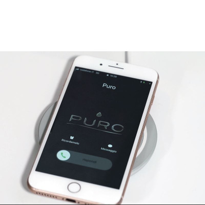 Ładowarka indukcyjna QI PURO Ultra Compact Wireless Charging Station - biała