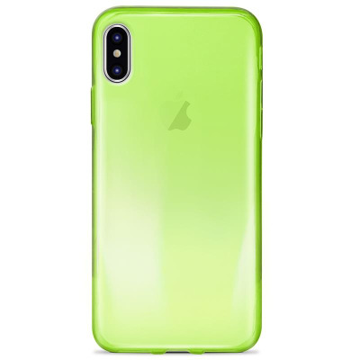 Etui do iPhone XPURO 0.3 Nude -  fluo green