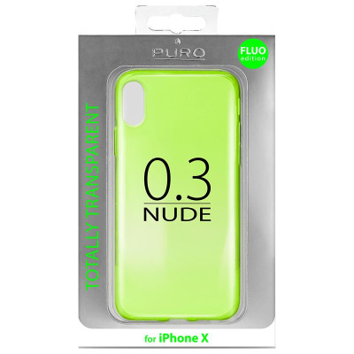 Etui do iPhone XPURO 0.3 Nude -  fluo green