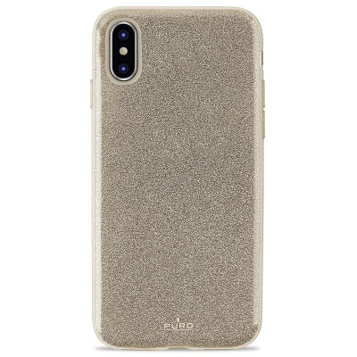 Etui do iPhone X PURO Glitter Shine Cover - złote