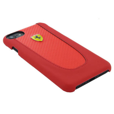 Etui iPhone 7/8/SE 2020 Ferrari Pit Stop Red Trim - czerwone 
