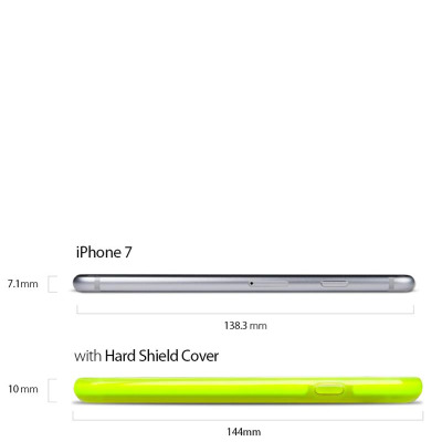 Etui do iPhone 7/8/SE 2020 PURO Impact Pro Hard Shield - limonkowe 