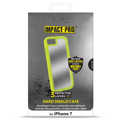 Etui do iPhone 7/8/SE 2020 PURO Impact Pro Hard Shield - limonkowe 