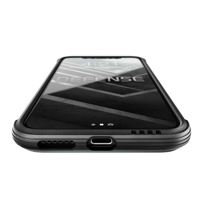 Etui do iPhone Xs / X X-Doria Defense Lux -  czarny karbon