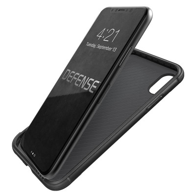 Etui do iPhone Xs / X X-Doria Defense Lux -  czarny karbon
