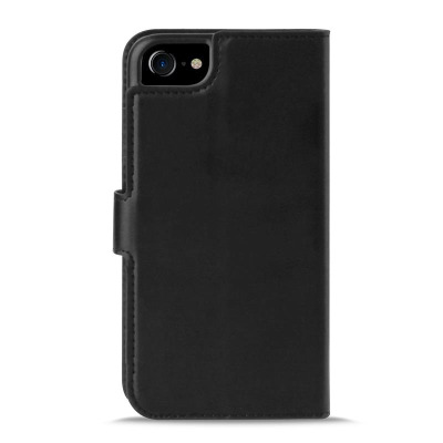 Etui do iPhone 6/6s/7/8/SE 2020 z kieszeniami na karty PURO Booklet Wallet Case - czarny