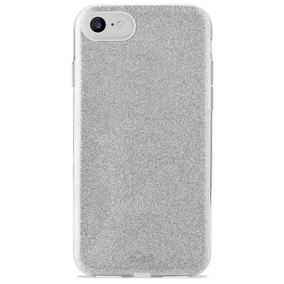 Etui do iPhone 6/6s/7/8/SE 2020 PURO Glitter Shine Cover - srebrne